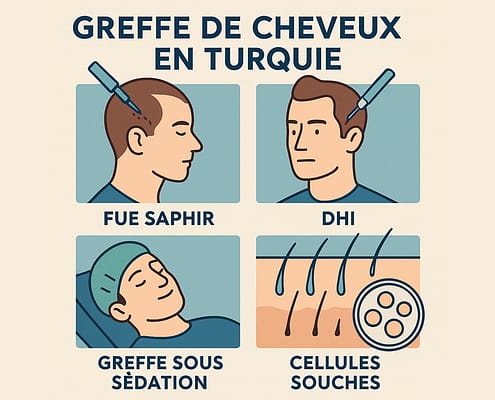 Greffe de Cheveux en Turquie : FUE Saphir, DHI, Cellules Souches et Sédation – La Solution Naturelle chez byhairclinic 4 Greffe de Cheveux en Turquie